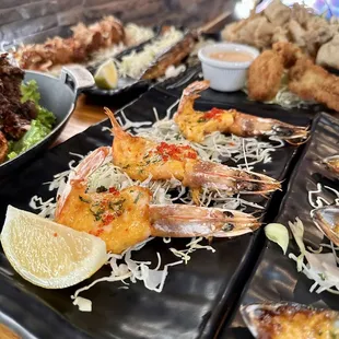 Baked Shrimps w/ Melted Cheese