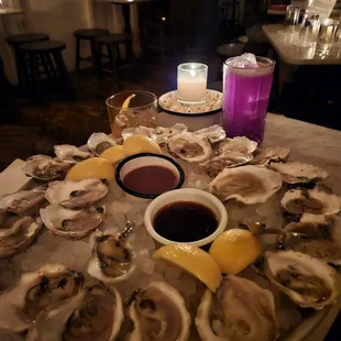 12 oysters for each of us!