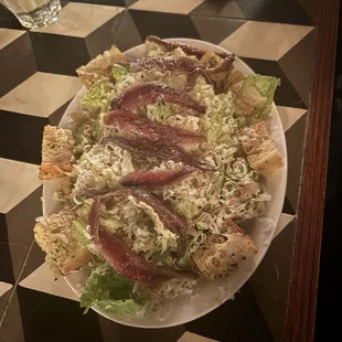 Caesar Salad with Anchovies!