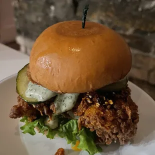 Spicy chicken sandwich