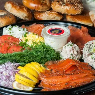 Smoked salmon &amp; whitefish platter. Great for catering or private events.