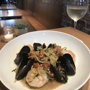 Great pasta at Bar Bullfrog