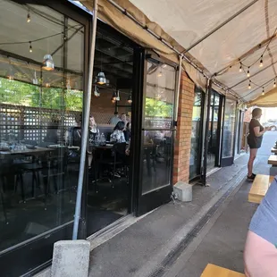 Less attractive patio