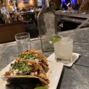 Fresh from the spit pork tacos.