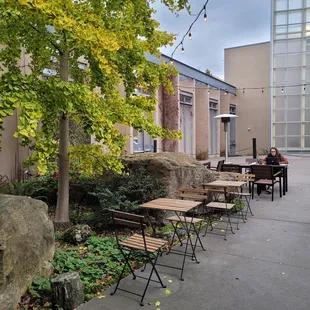 Seating near the museum