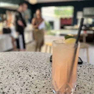 people in the background