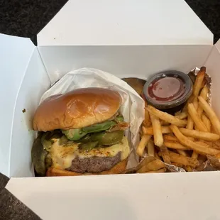 Green Chili Burger
