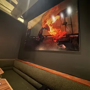 interior, pizza
