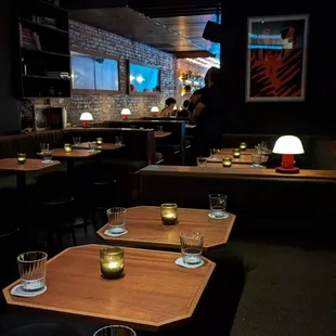 interior, sushi and sashimi