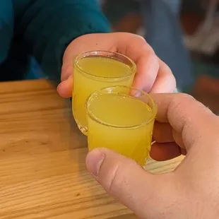 Novella, the chef&apos;s own limoncello.