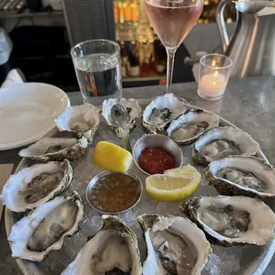 HH Oysters. $2 each. Drake's Oyster from Baja.