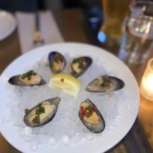 Herb and Jalapeno Marinated Mussels , Washington