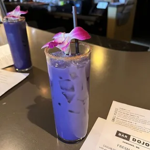 Ube cocktail