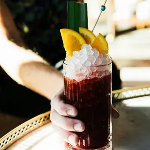 Drink from Bar Eden Lounge at Paradiso in Dallas, Texas.