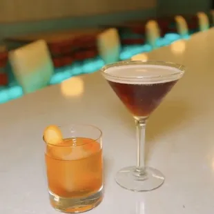 Old Fashioned &amp; Espresso Martini