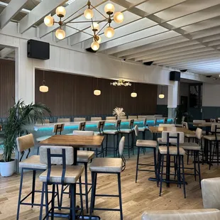 the interior of the restaurant