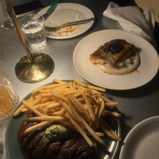 Steak Frites and Rock Cod