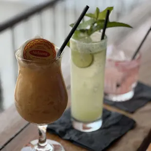 Horchata Tiki, Guava Mojito, House Margarita