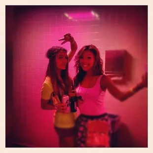 two girls taking a selfie