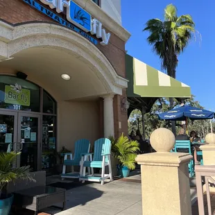 Front entrance facing the spa