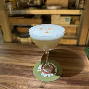 Whiskey sour with iwai japanese whisky