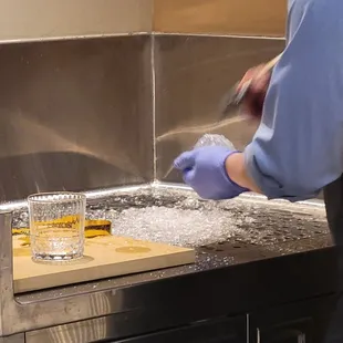 Ice making by hand