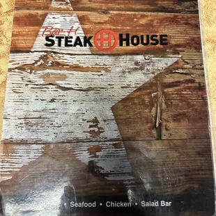 Menu cover