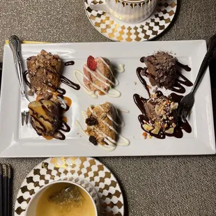 Tea and cheesecake flight. Doesn't get much better than that!