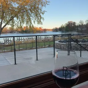 Our view with a glass of the Zinfandel