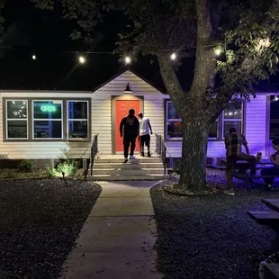 outside