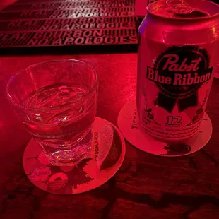 Espolón tequila and $1 PBR