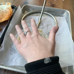 Soap in my food drinks and hair this place has fake snow but it gets soap everywhere it&apos;s the worst.