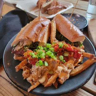 Smoked Brisket Bahn Mi with Crab Fries