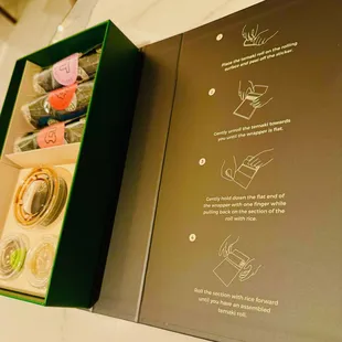 box open with instructions