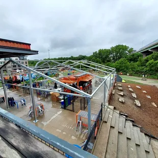 Seating and play areas