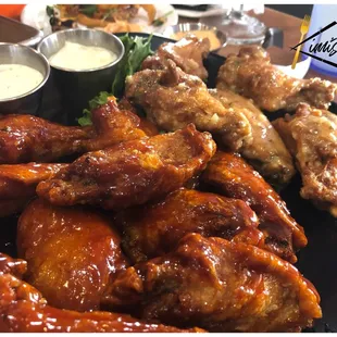 Glazed Wings with Garlic Parmesan Jumbo Wings