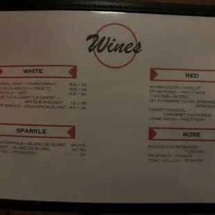 Menu.