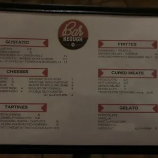 Menu.