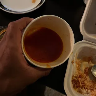 Empty broth