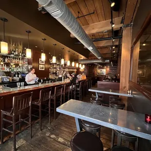 a man sitting at the bar
