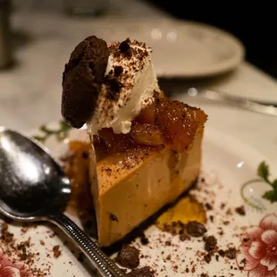a piece of pie on a plate