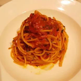 Veal Ragu with Spaghetti