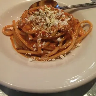 Bucatini with Bolognese