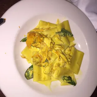 Paccheri with Saffron Milk Braised Chicken