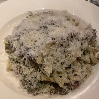 Linguine with Lamb Meatballs