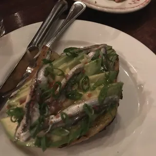 White Anchovy and Avocado