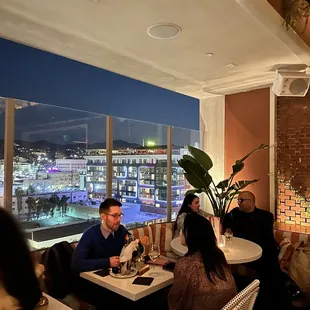 Seating near the bar