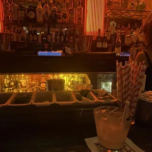 View of the bar