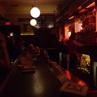 The bar.