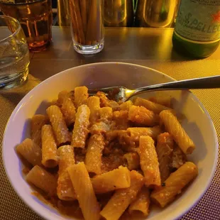 Rigatoni with Marinara and Pecorrino.
